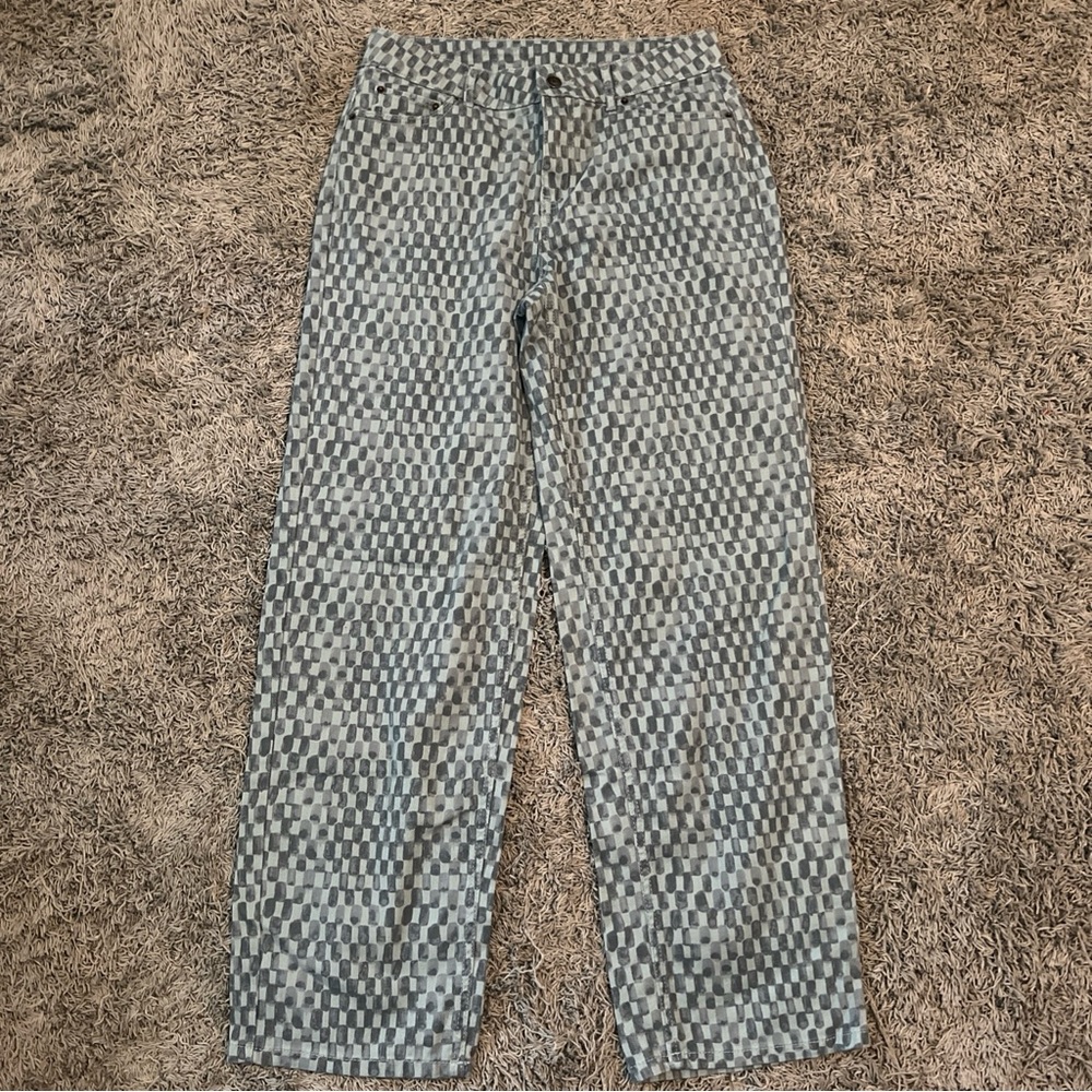 Future Collective Straight Leg Printed Jeans Women’s Size 6